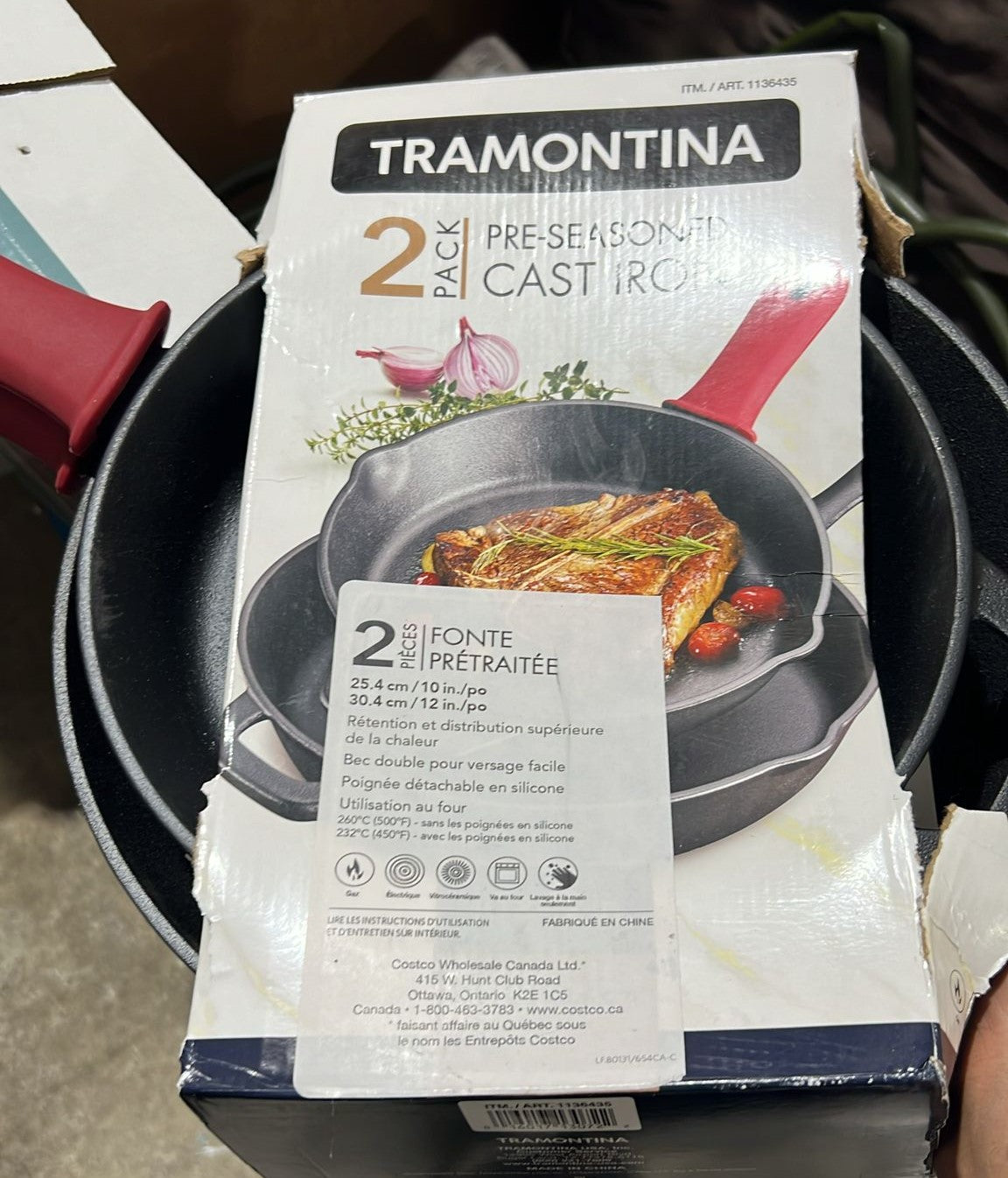 Tramontina 2-piece Cast Iron Skillets