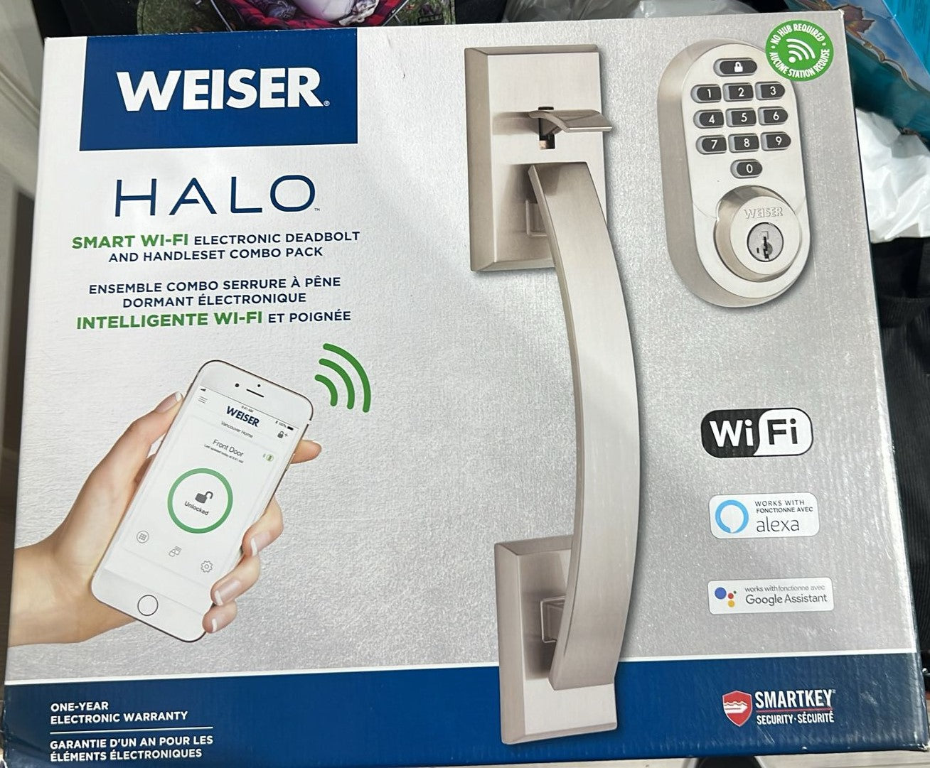 Weiser (by Kwikset) Halo WiFi Touchscreen Electronic Smart Lock