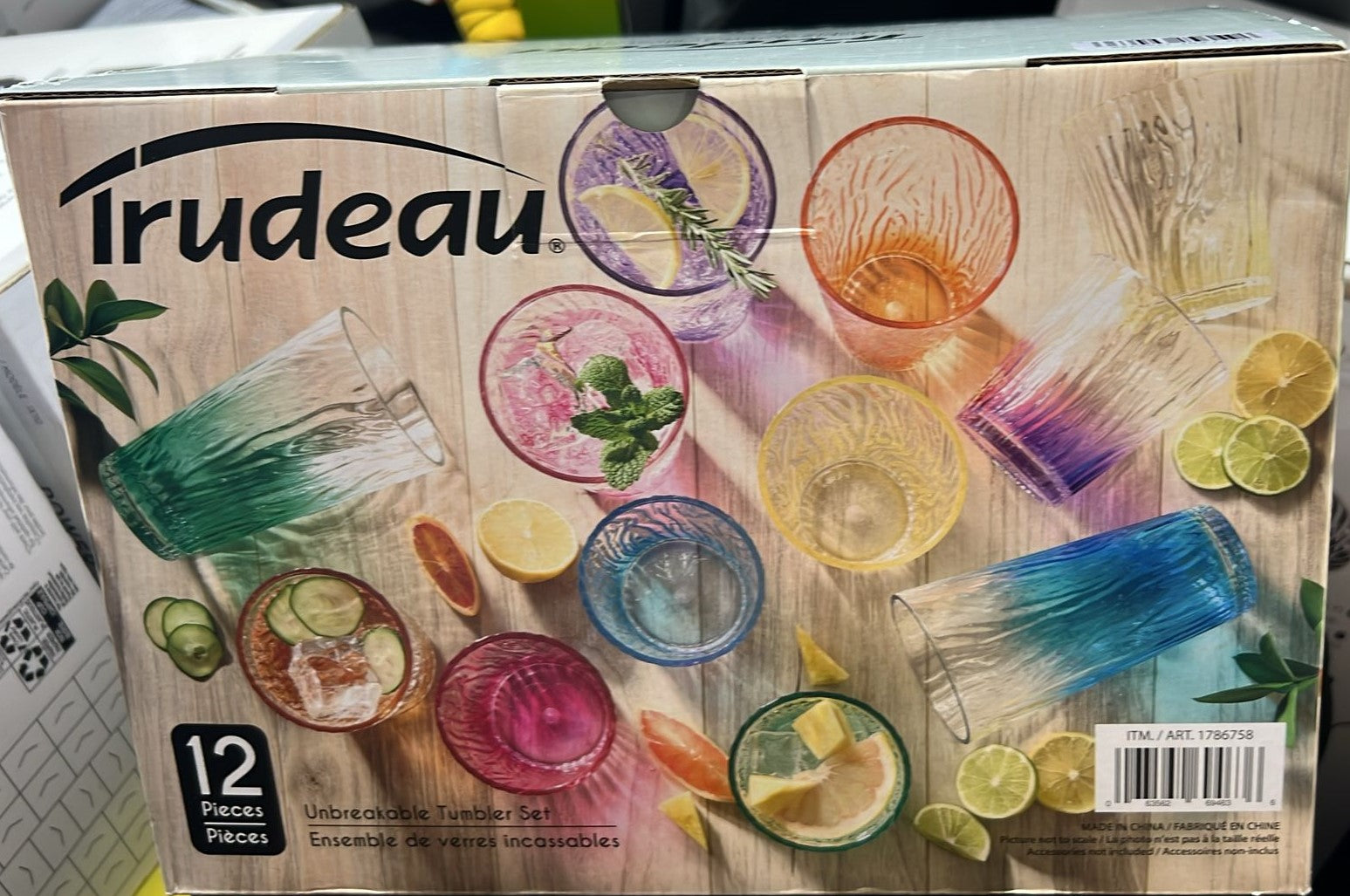 Trudeau Tumbler Set, 12-pieces