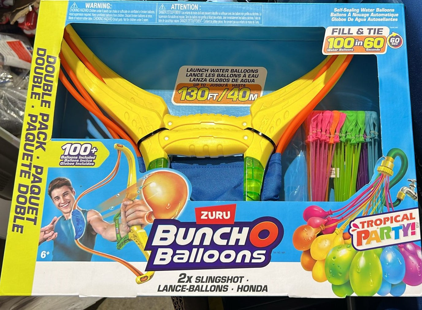 Bunch O Balloons Set of 2 Slingshots with 100 water balloons