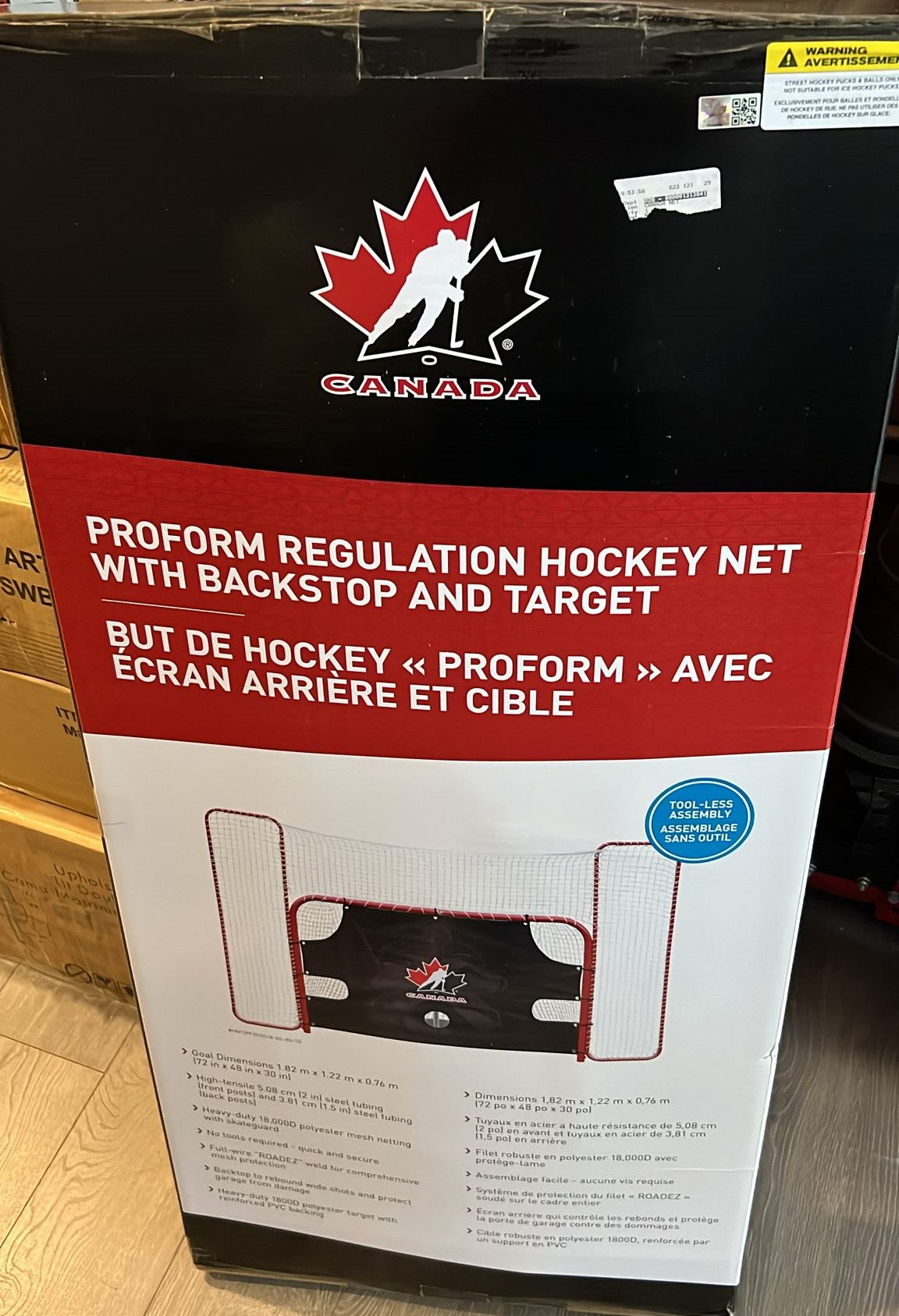 Hockey Canada Proform Hockey Net with Backstop