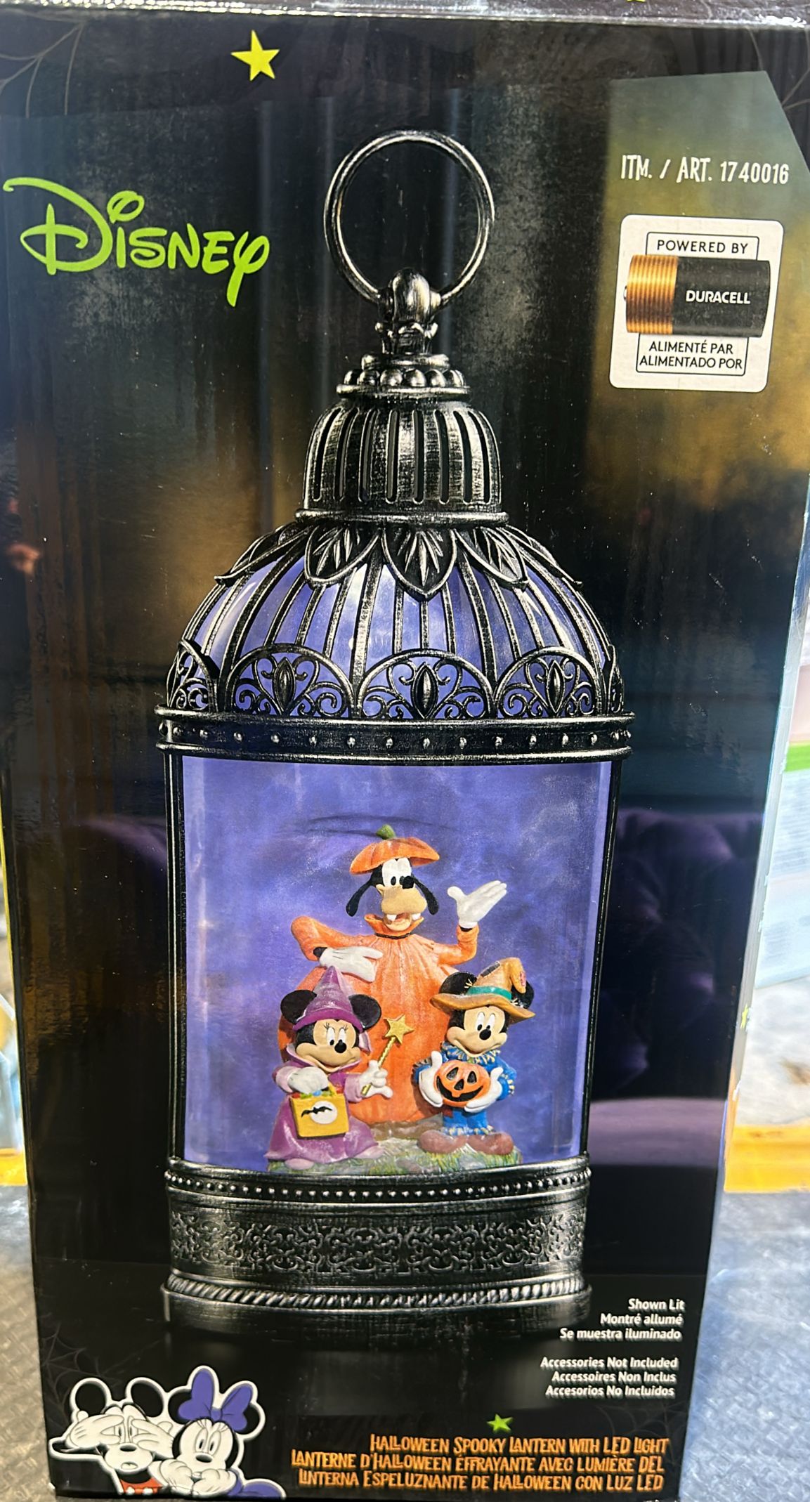 DISNEY HALLOWEEN LANTERN WITH LIGHTS