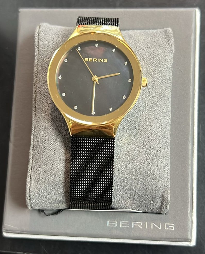 Bering Black Mother of Pearl Dial Ladies Watch