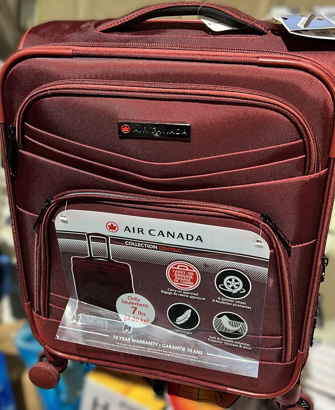 AIR CANADA MILAN 1 PIECE LUGGAGE SET