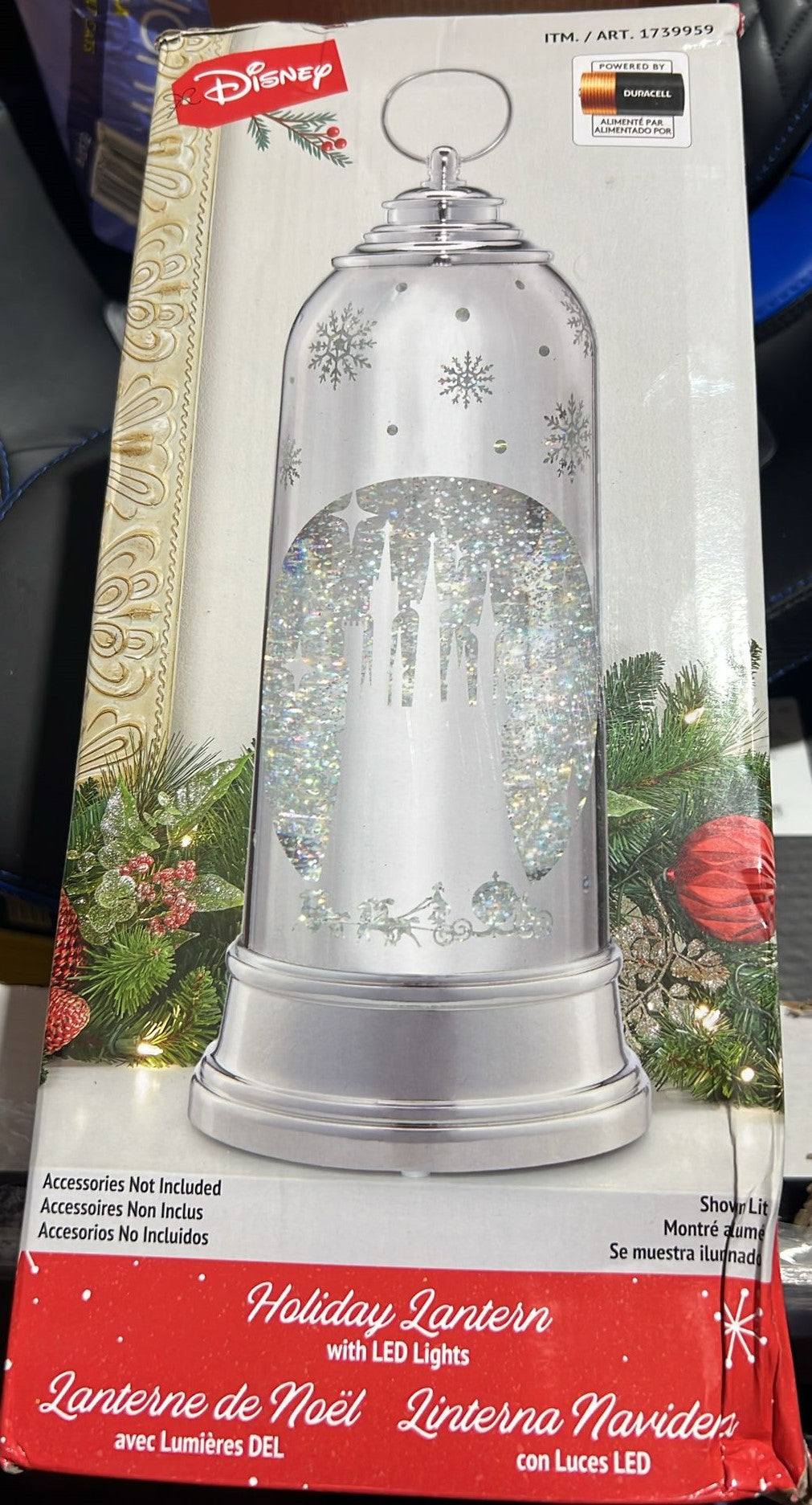 DISNEY HOLIDAY LANTERN WITH LED LIGHTS