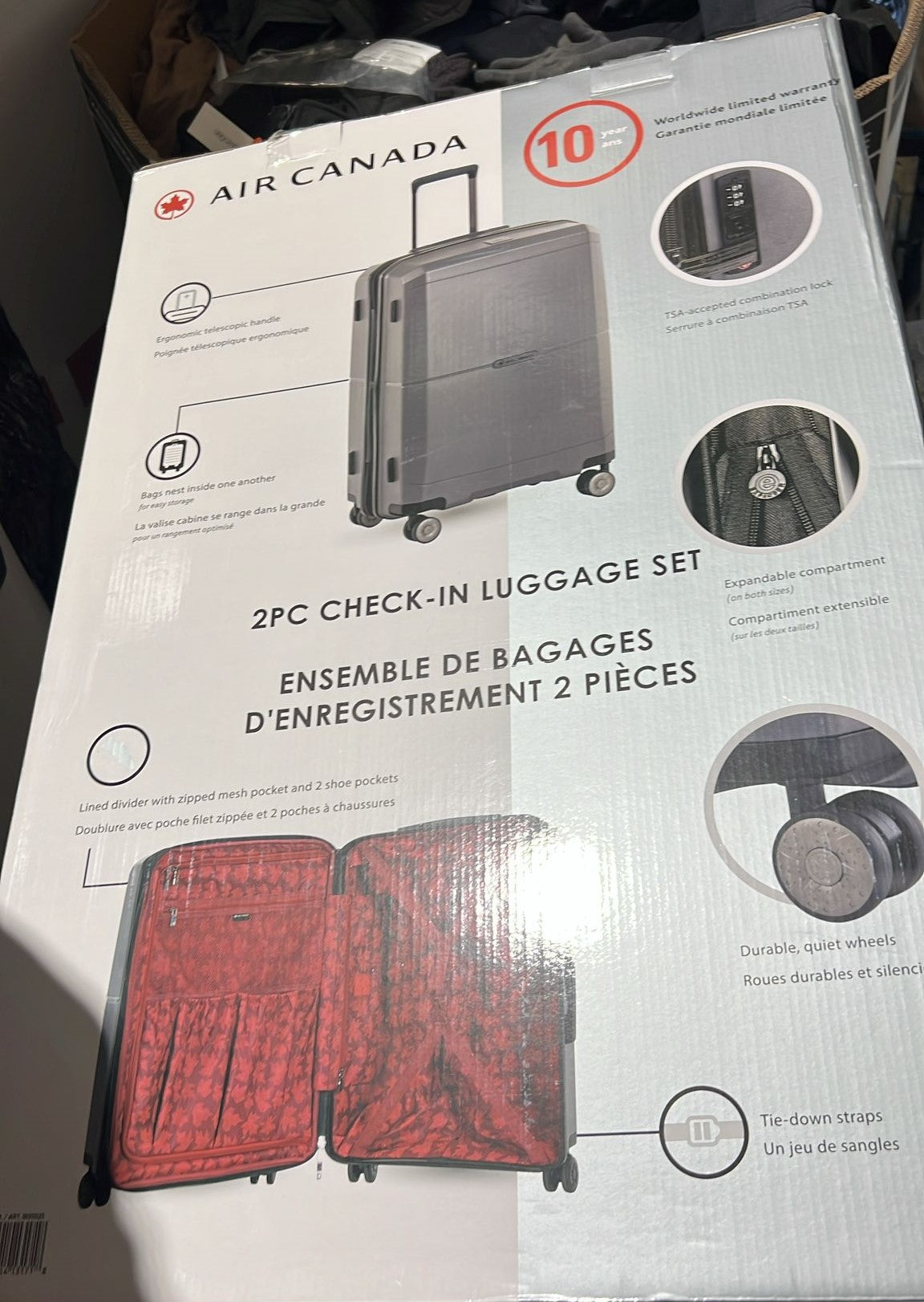 AIR CANADA CHECK-IN LUGGAGE 2 PIECE