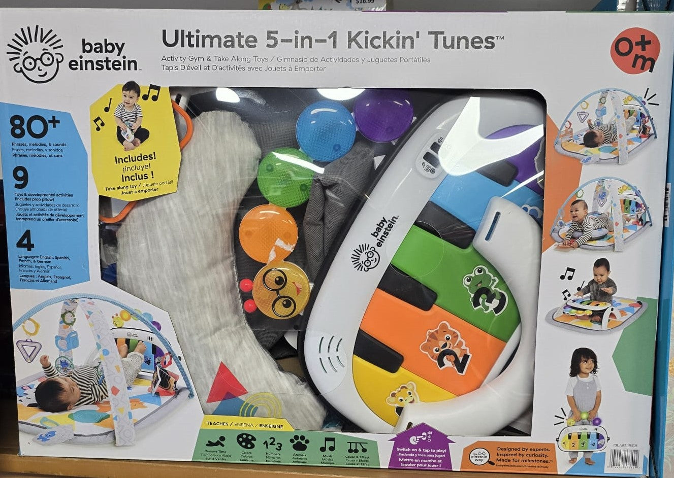 Baby Einstein 5-in-1 Kickin’ Tunes Activity Gym & Take Along Toys