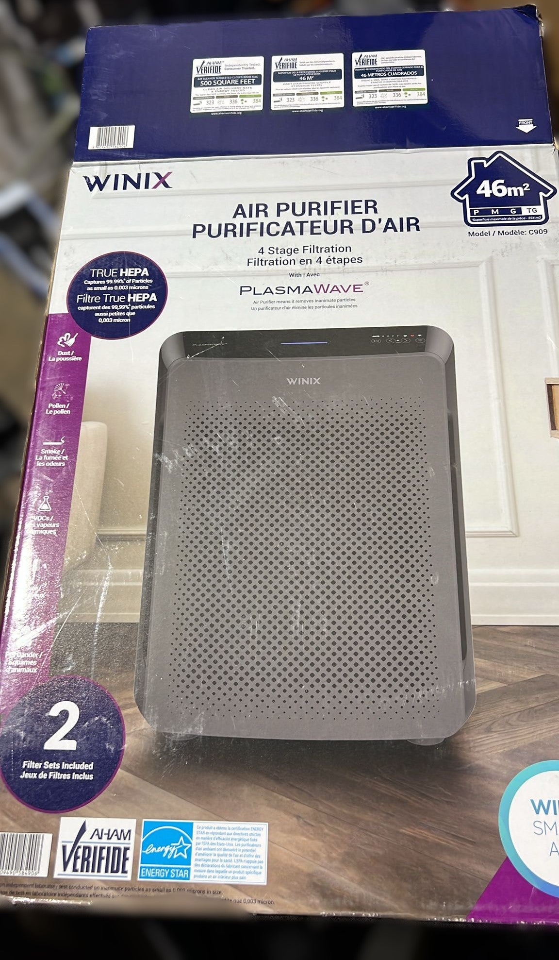 Winix C909 4-Stage Air Purifier with WIFI and PlasmaWave Technology