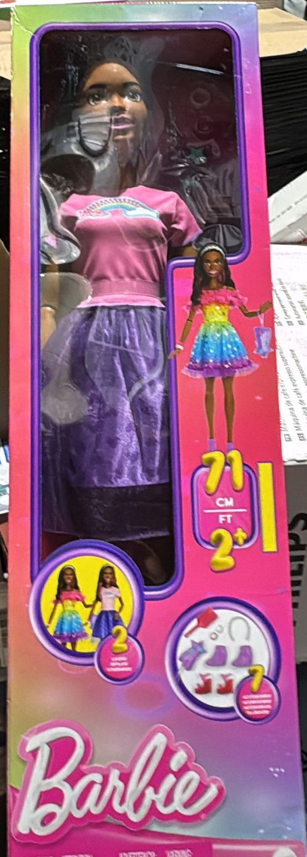 BARBIE 28 INCH DOLL WITH FASHION ACCESSORIES