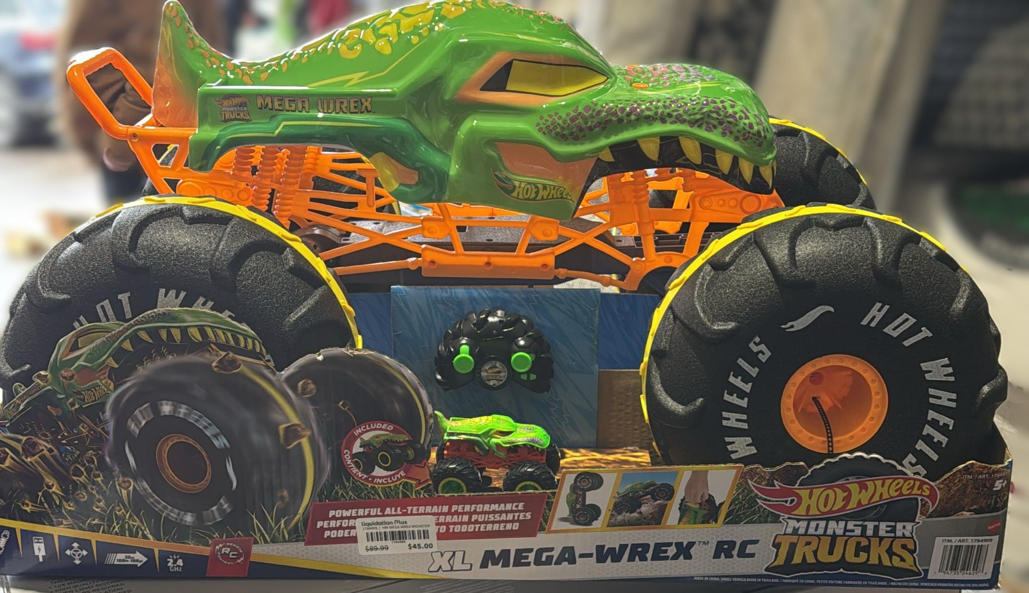 HOT WHEELS Monster Trucks XL 1:6 Scale MEGA-WREX RC Vehicle