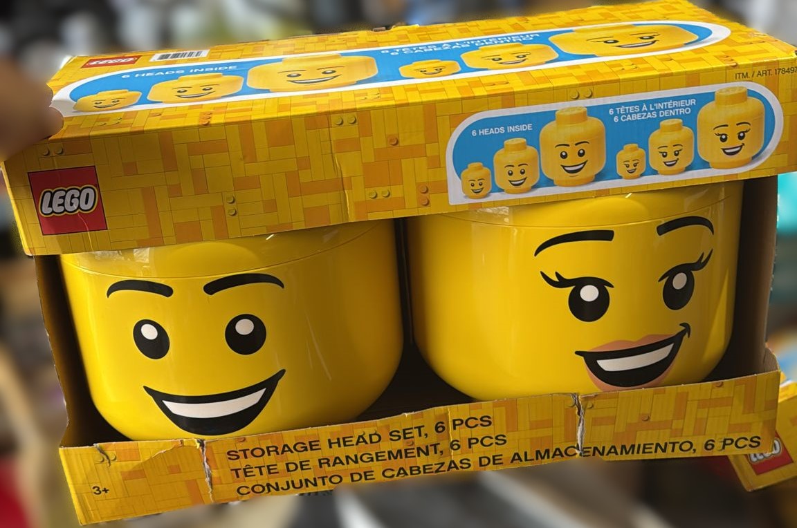 LEGO Storage Head Set, 6-pieces