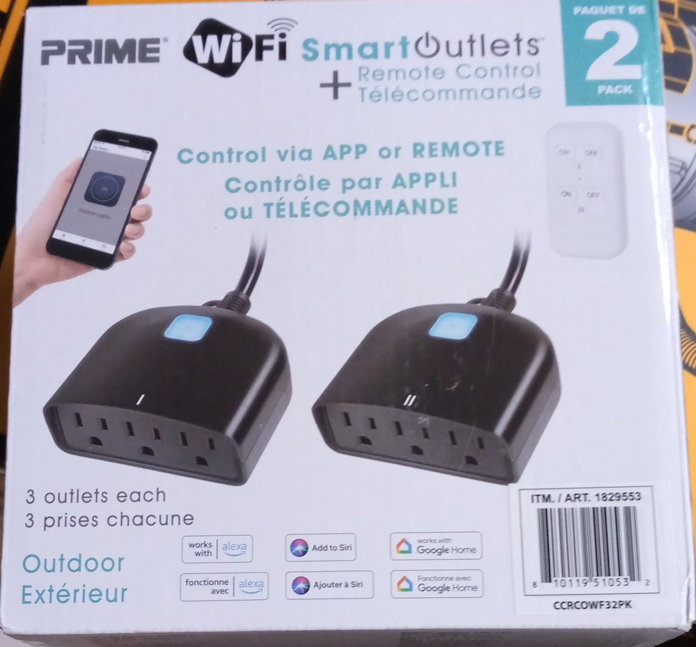 PRIME OUTDOOR SMART PLUGS PACK OF 2