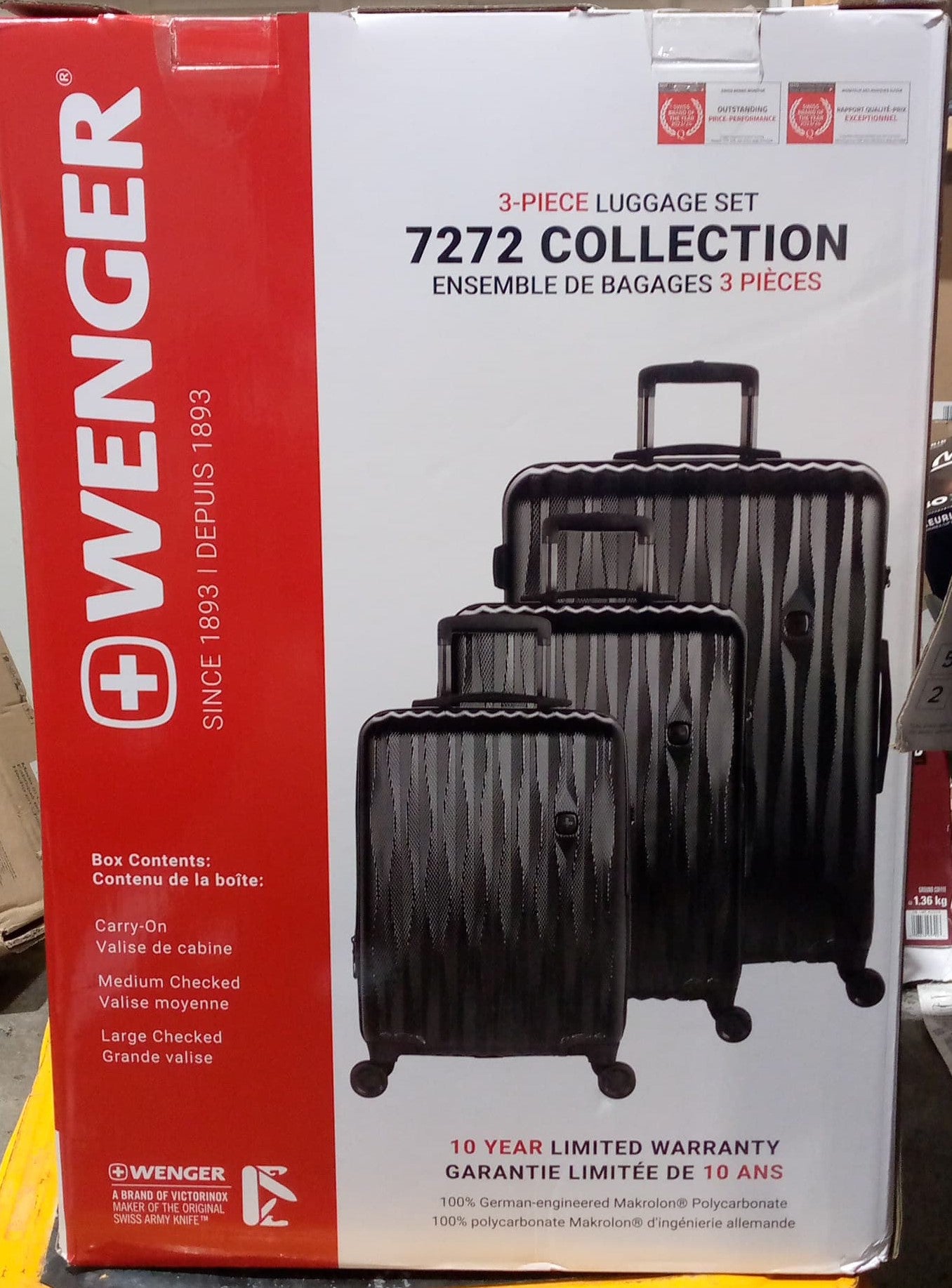 Swissgear Wenger 3-piece Spinner Luggage Set