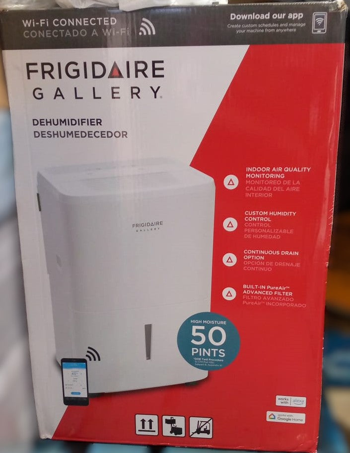 Frigidaire Gallery 23.7L (50 pints) 2-in-1 Dehumidifier with Built-in Allergy Filter and Wi-Fi