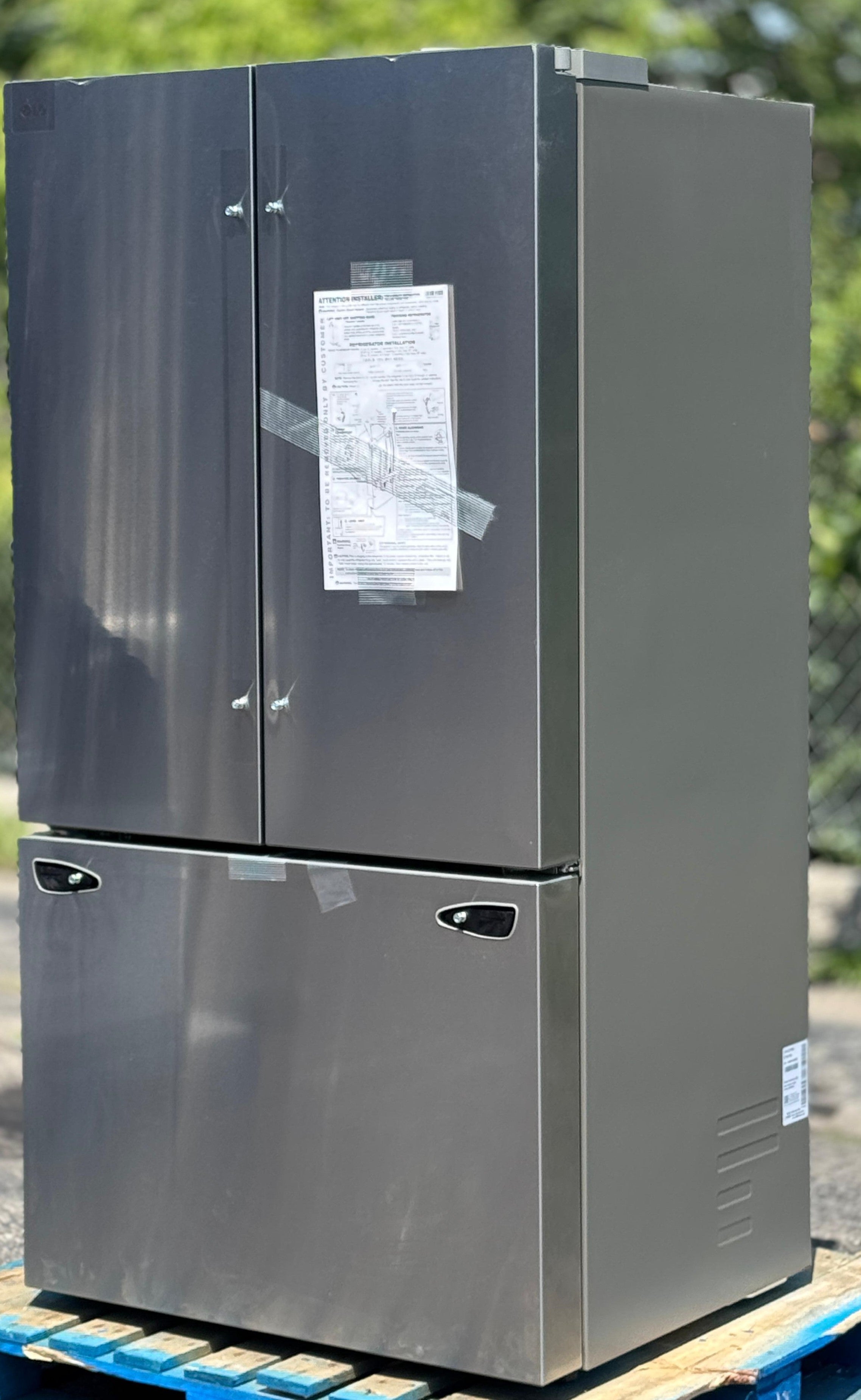 LG 36 in. 27 cu. ft. Smudge Resistant Stainless Steel Counter-Depth French Door Refrigerator with Internal Water Dispenser