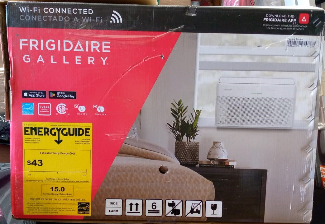 Frigidaire Gallery 8,000 BTU U-Shape Window Room Air Conditioner with Inverter and Wi-Fi (Energy Star)