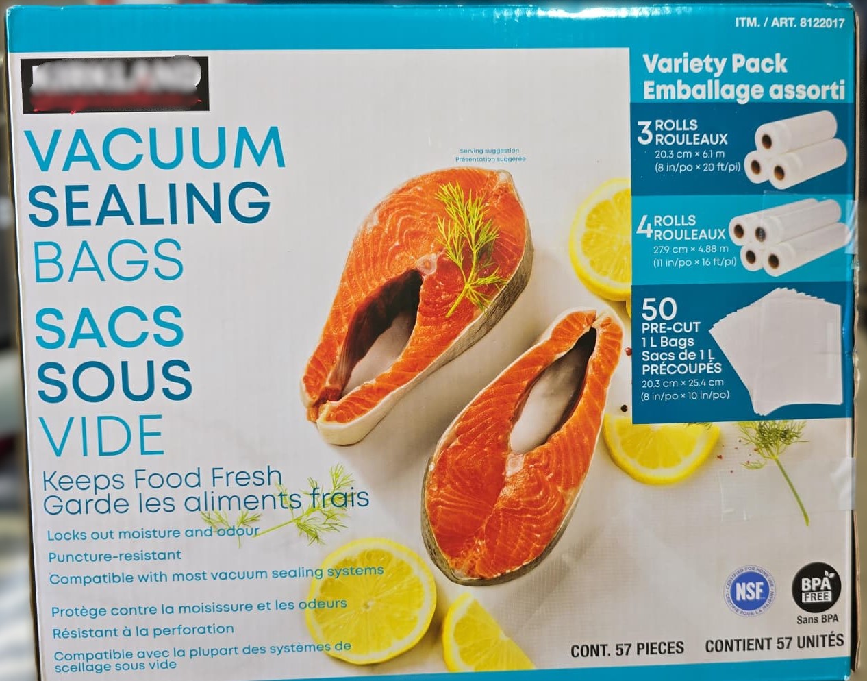 Kirkland Signature Vacuum Sealing Bags, Assortment Pack
