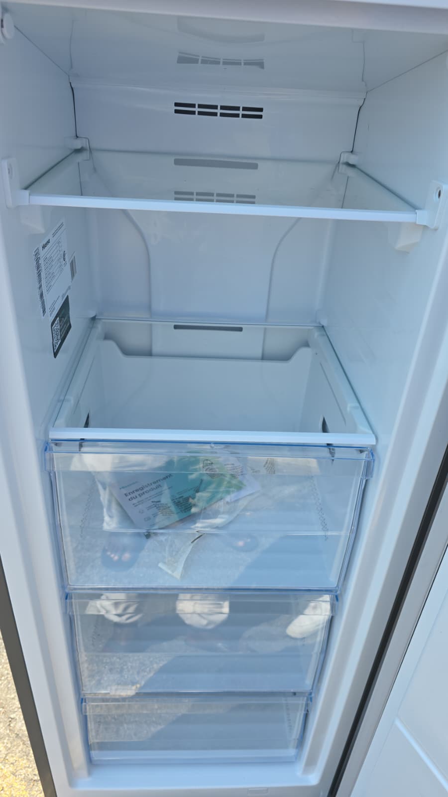 Hisense 6.0 cu ft. Stainless Steel Look Convertible Upright Fridge or Freezer - Frost Free