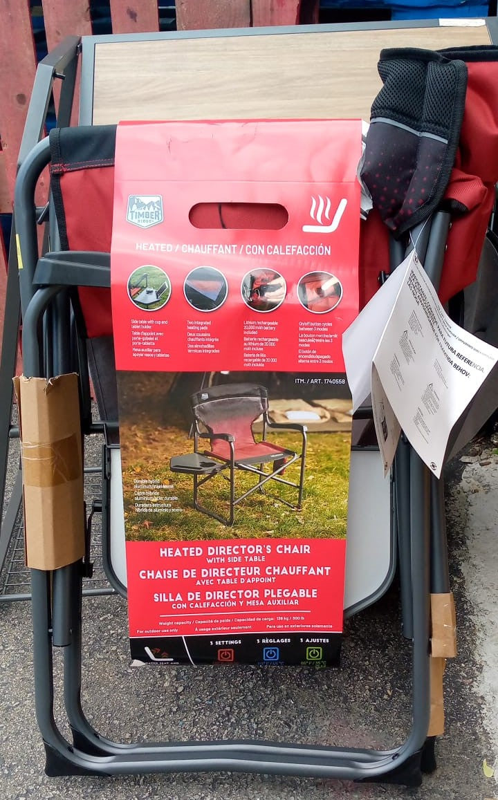 TIMBER RIDGE HEATED DIRECTOR CHAIR
