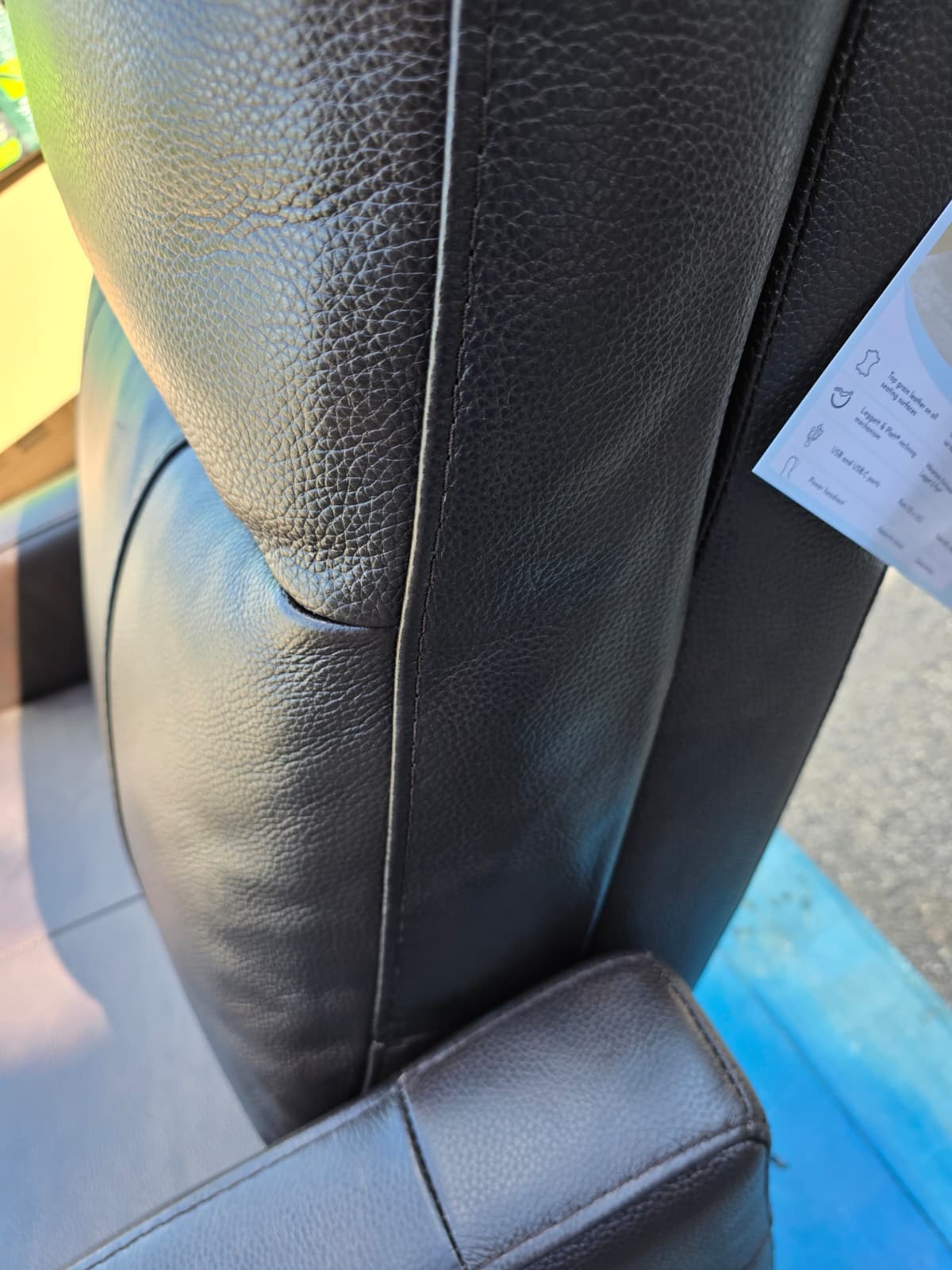 Gilman Creek – Top-grain Leather Rocker Power Recliner with Power Headrest