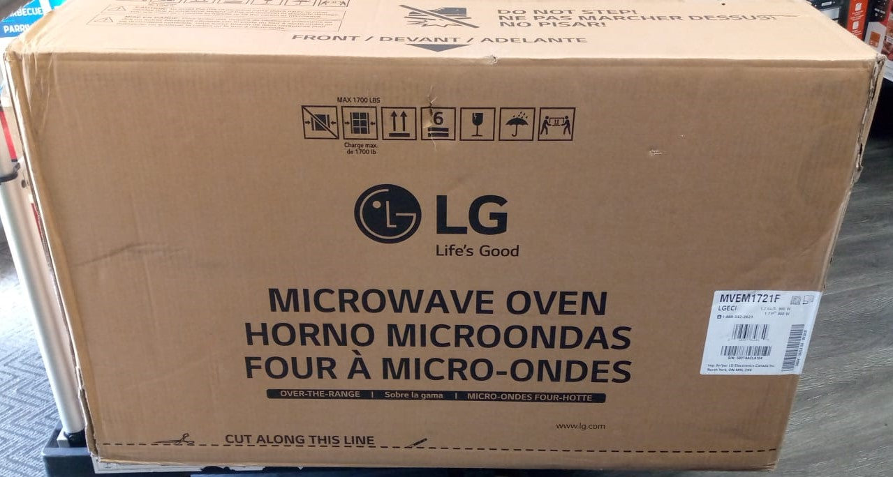 LG 1.7 cu ft. Stainless Steel Over-the-Range Microwave Oven with EasyClean Interior
