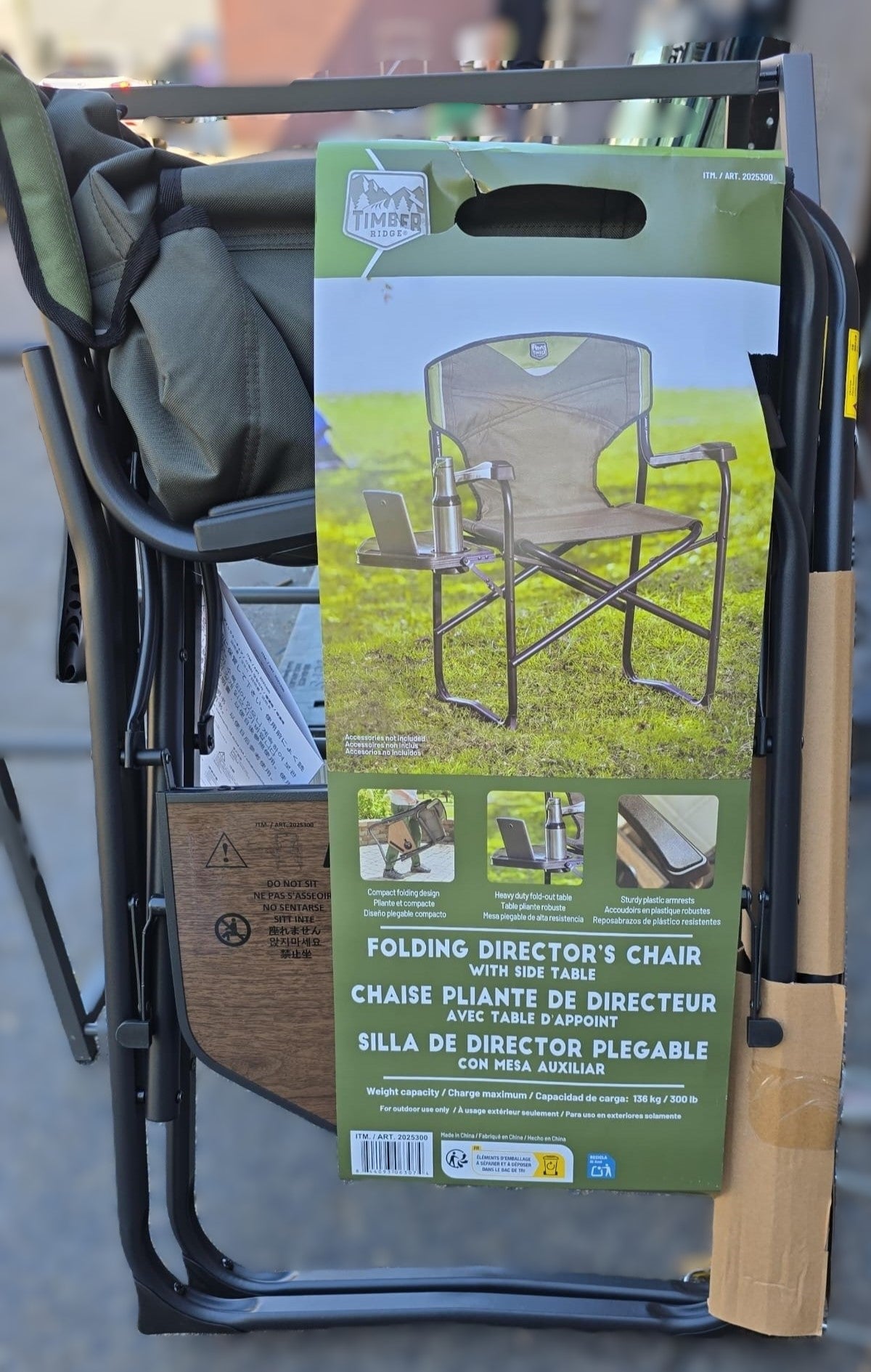 Timber Ridge D Frame Director’s Chair, 2-pack
