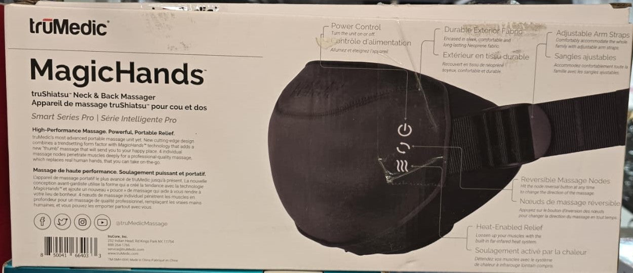 TRUMEDIC NECK AND BACK MASSAGER 4 DEEP KNEEDING NODES