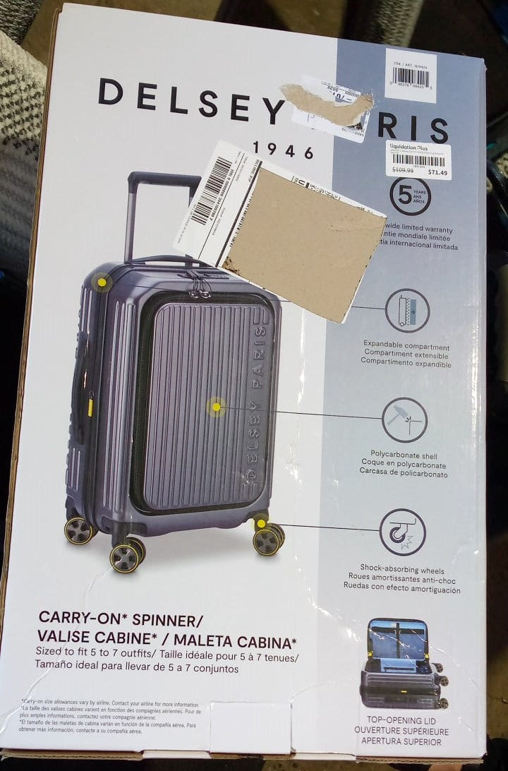 Delsey Paris Front-lid Opening Carry-on Spinner
