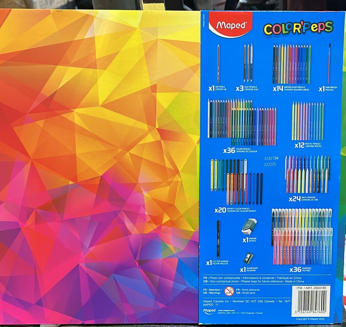 Color Peps Set Maped Color'Peps - Colouring Kit 150 pieces