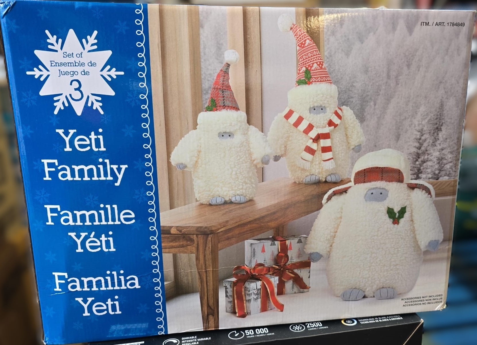 Christmas Yeti Family Set of 3