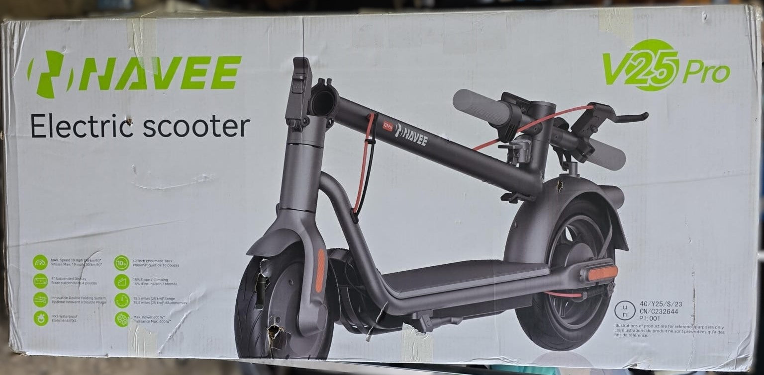 NAVEE V25 Pro Electric Scooter | 15.5mi Range, 18.6mph