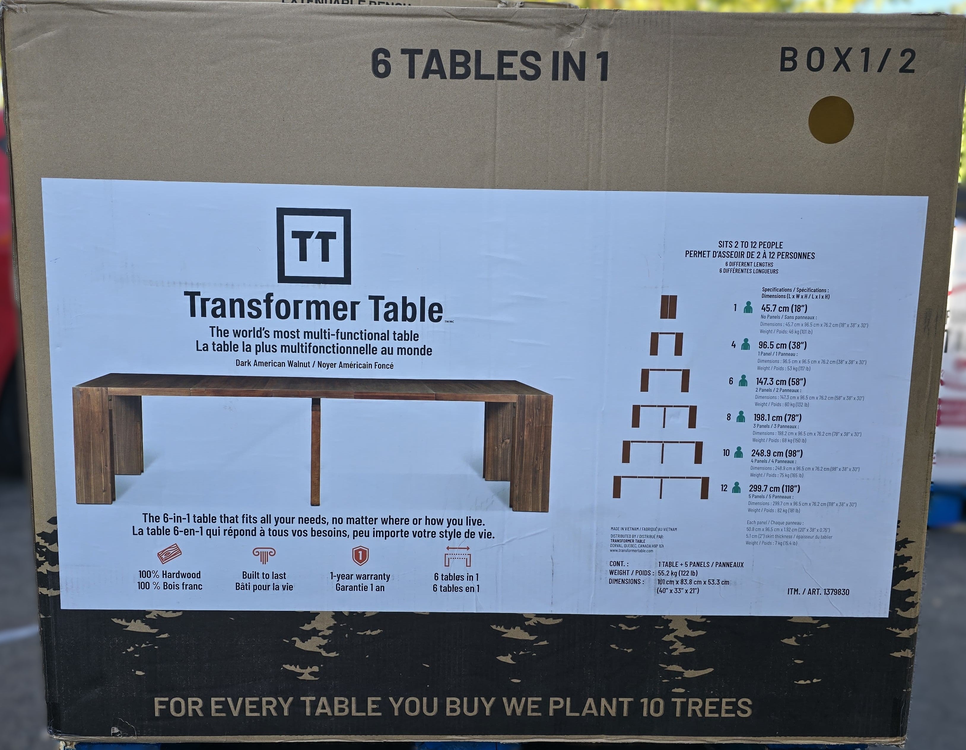Transformer Table Expandable Dining Table