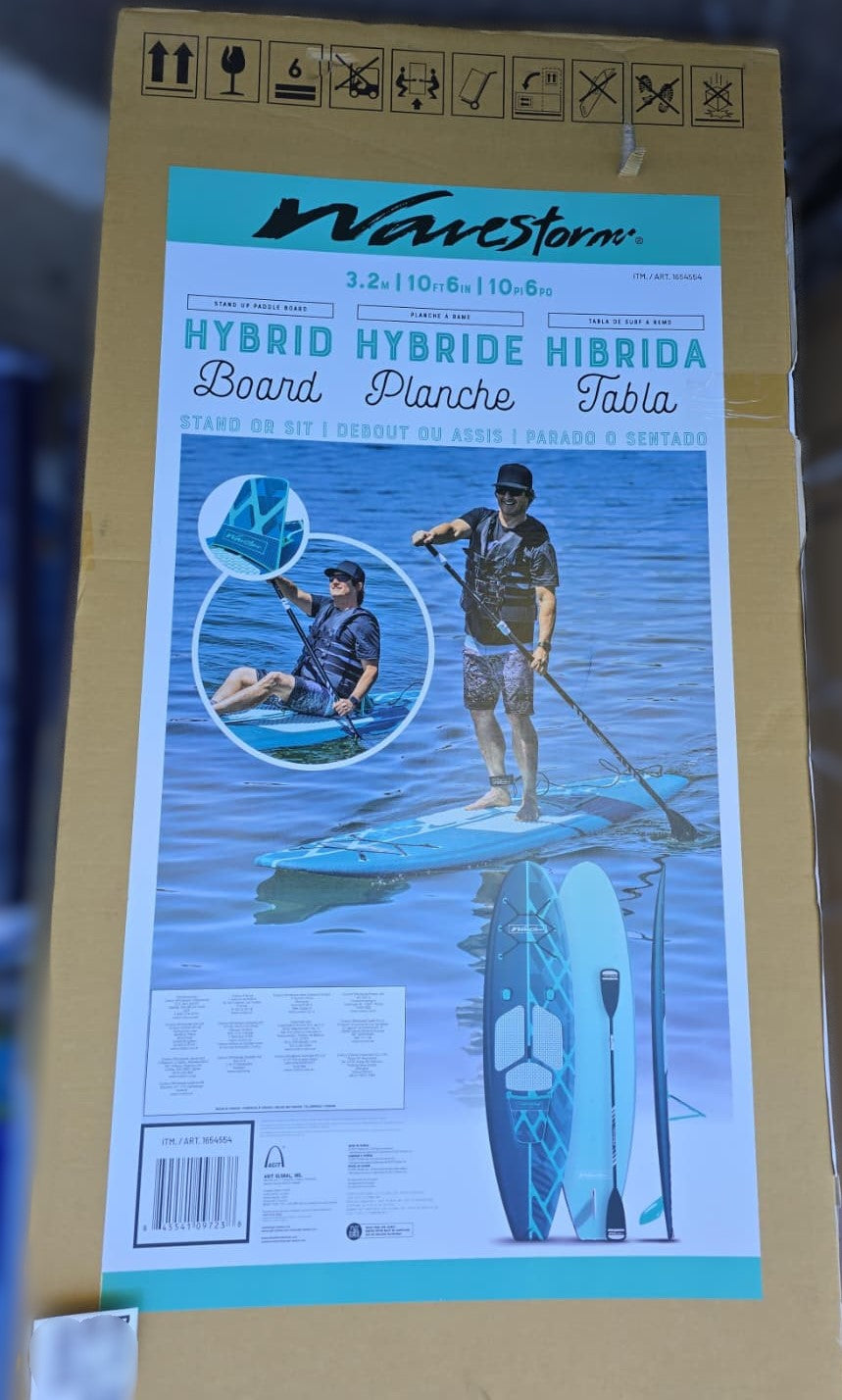Wavestorm 3.23 m (10 ft 6 in.) Stand Up Paddle Board Hybrid with adjustable paddle