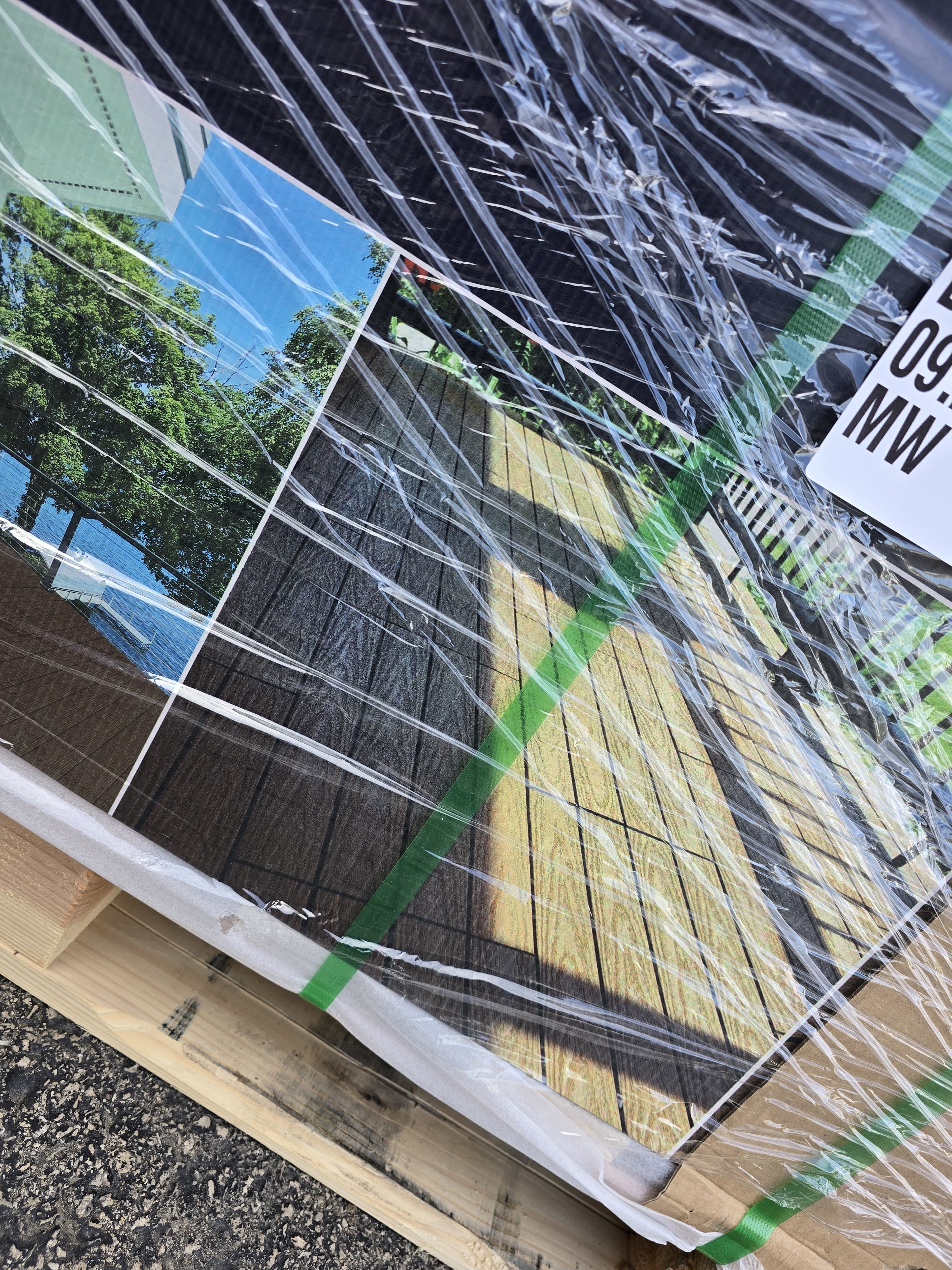 Elegance Composite Deck Tile, Teak 43 x 5-packs (Price for 43 Boxes Together)