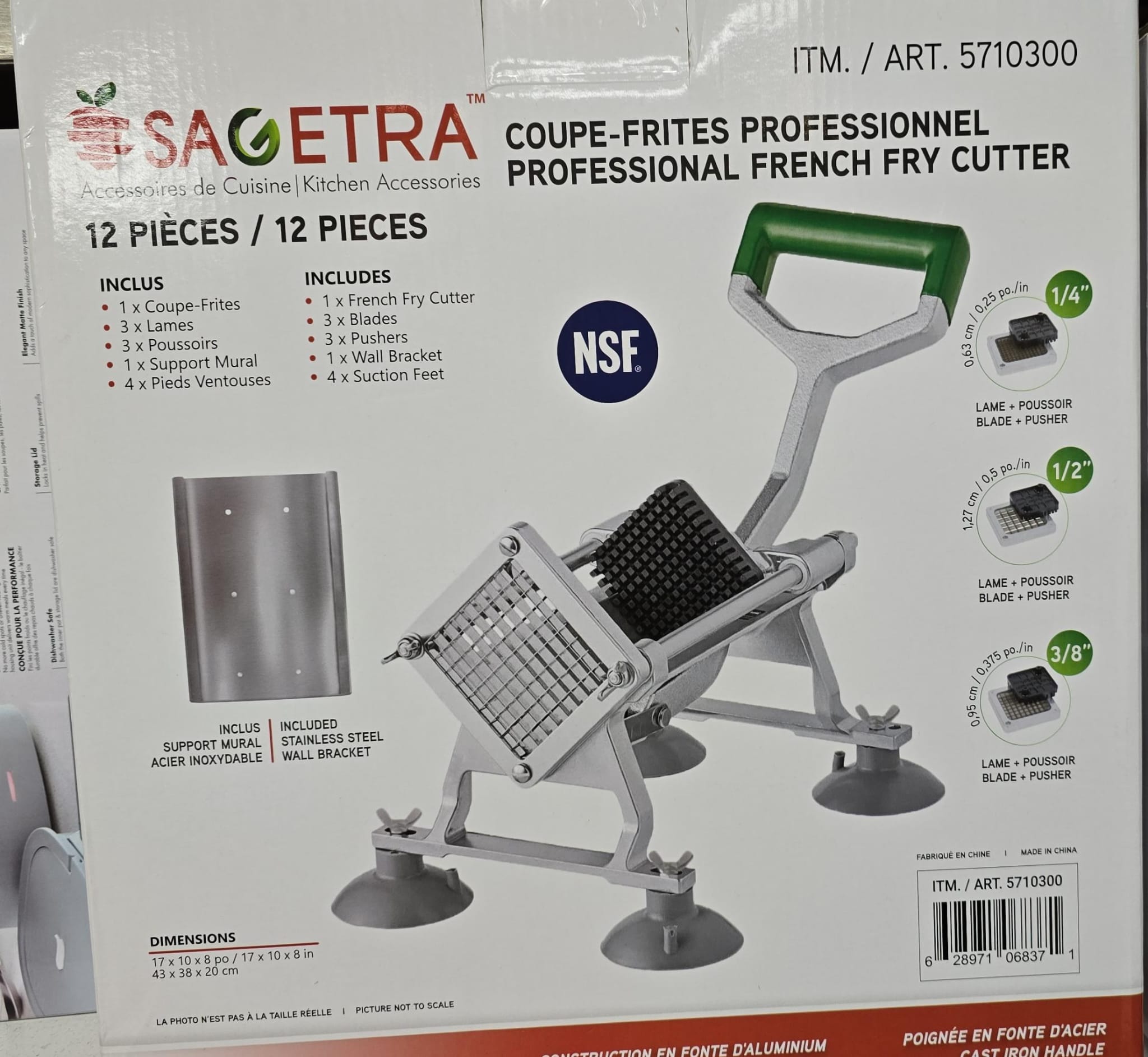 Sagetra French Fry Cutter