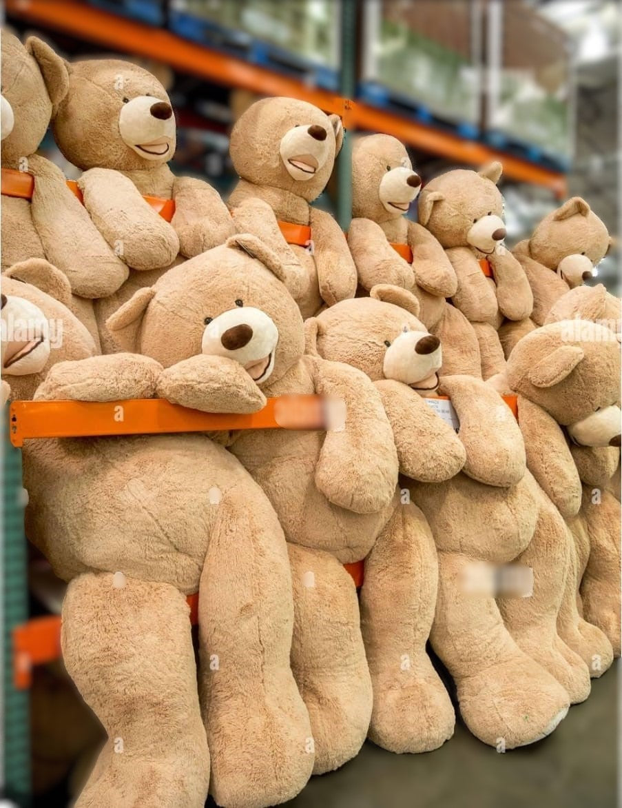 93" Plush Bear, Blonde