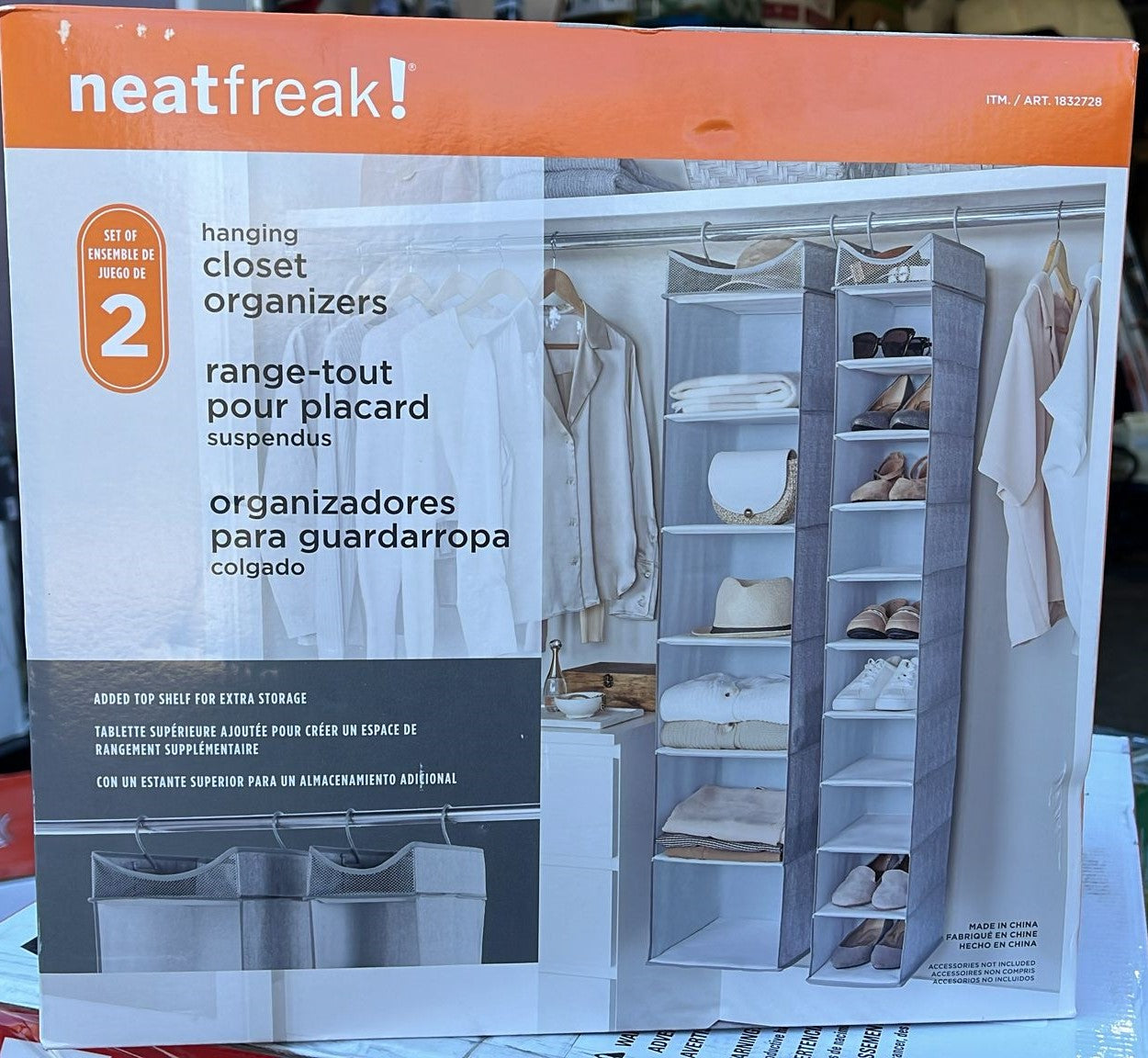 Neatfreak Hanging Closet Organizer, Set of 2