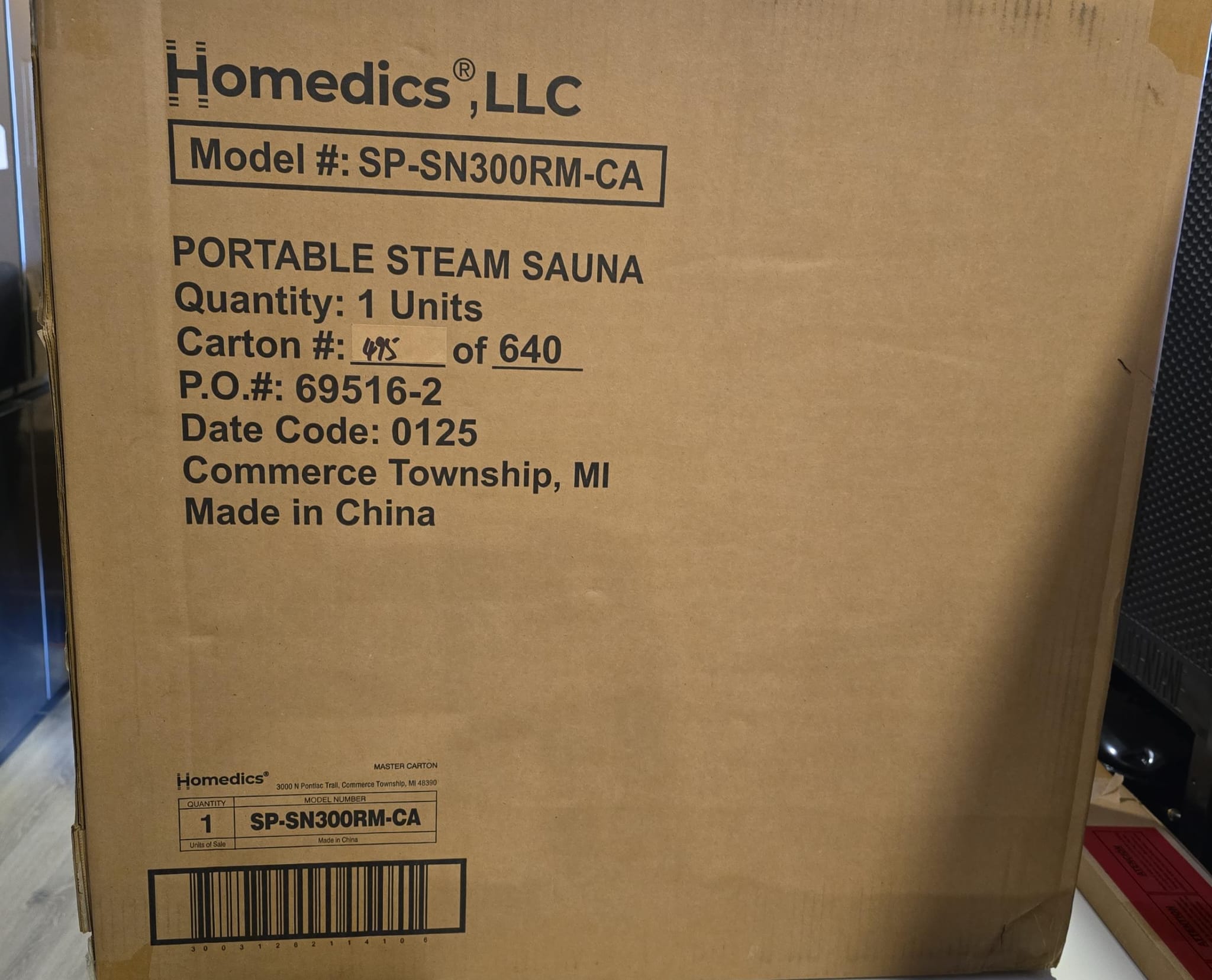 Homedics Saunazen Portable Steam Sauna