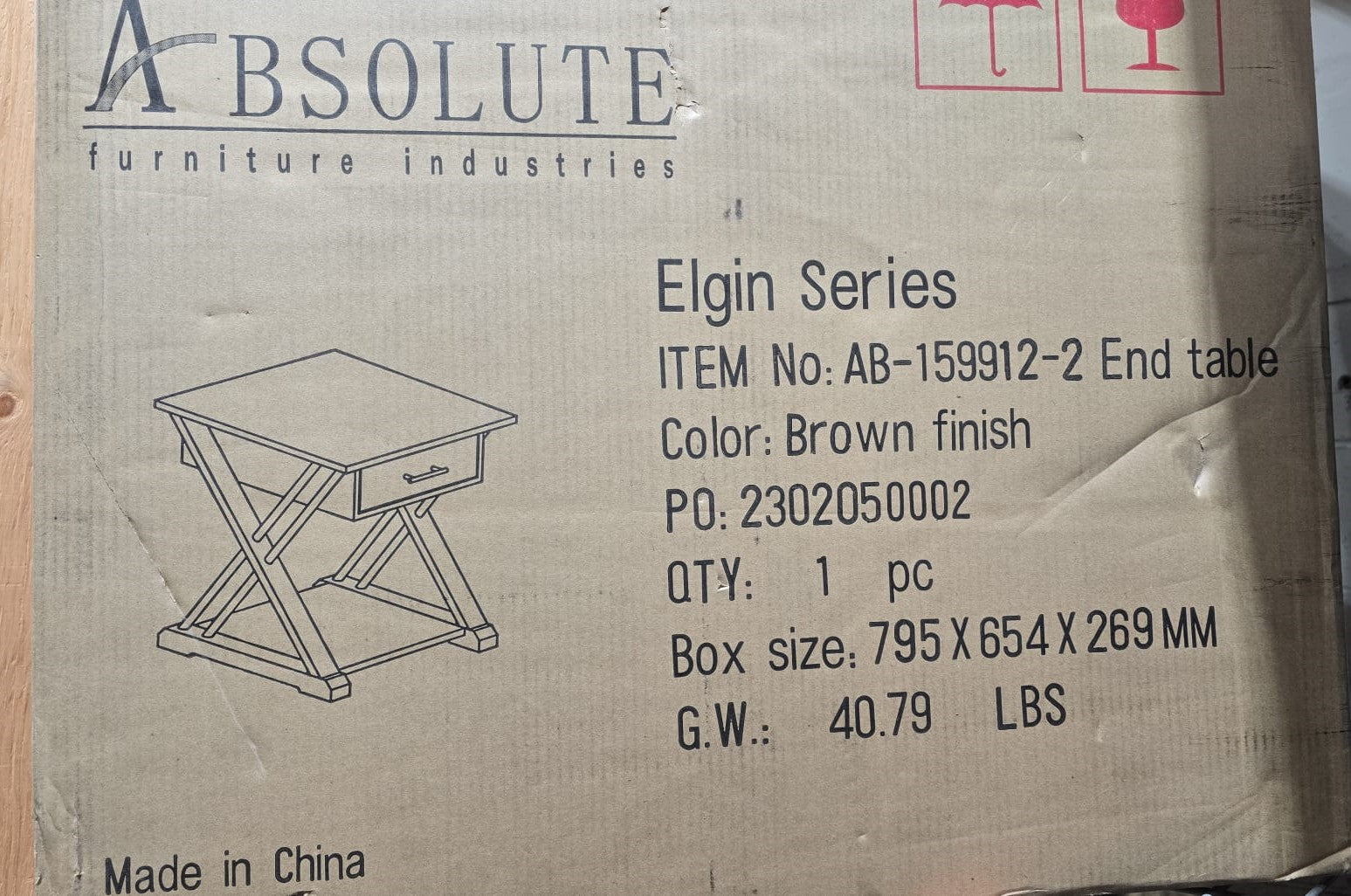 Elgin Modern End table