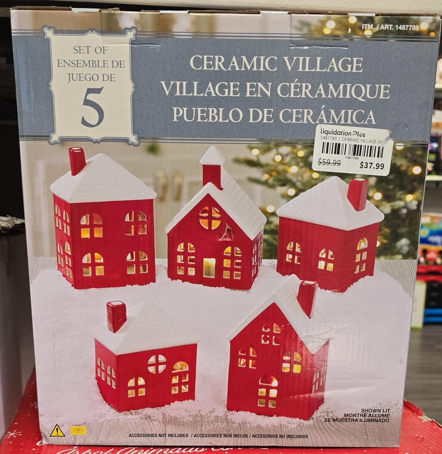 Set of five Ceramic Village