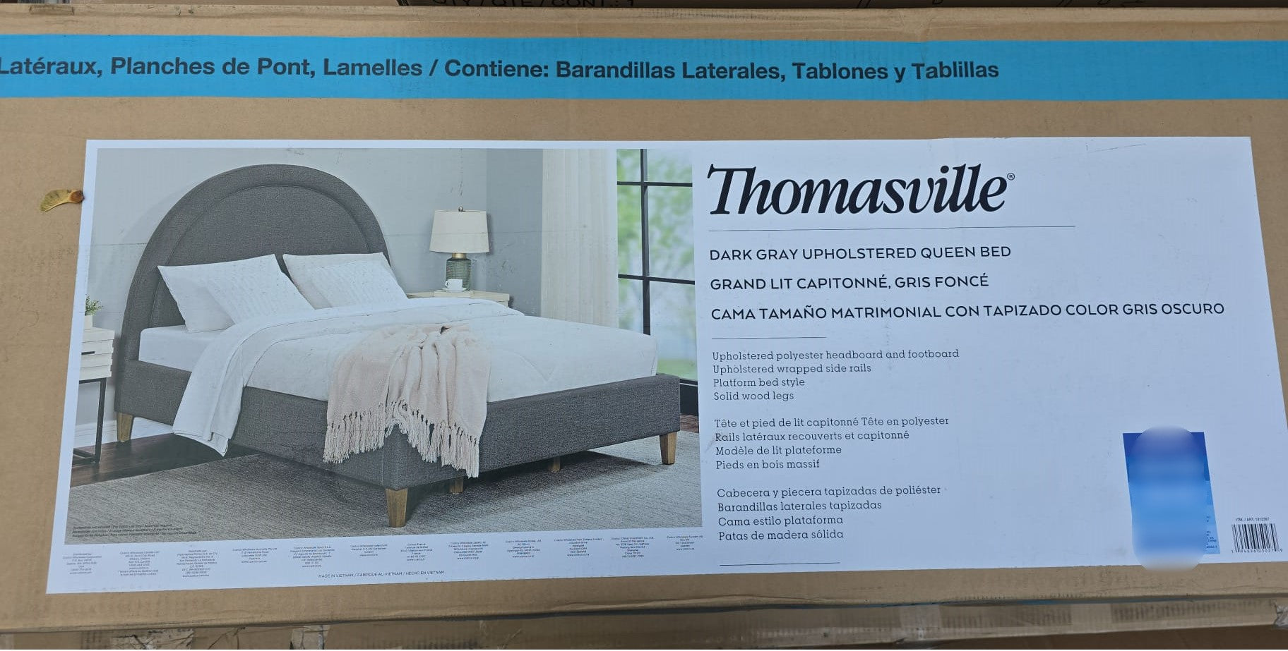 Thomasville Upholstered Platform Queen Bed