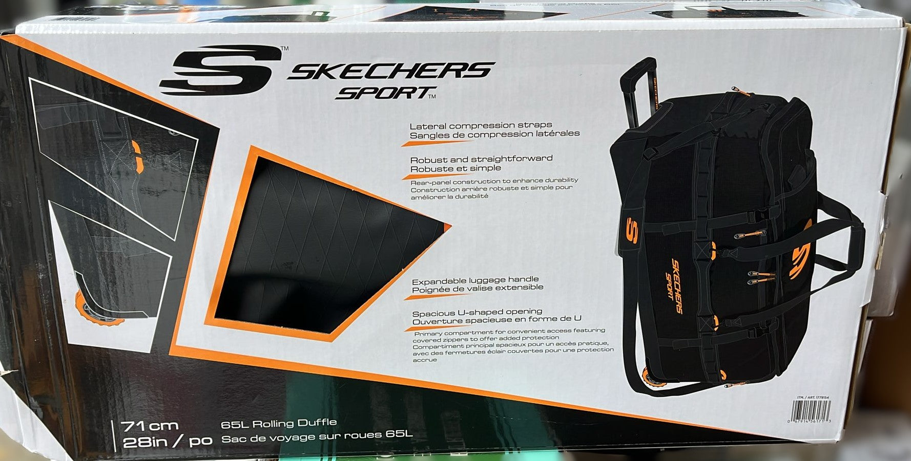 Skechers Rolling Duffle with Trolley Handle