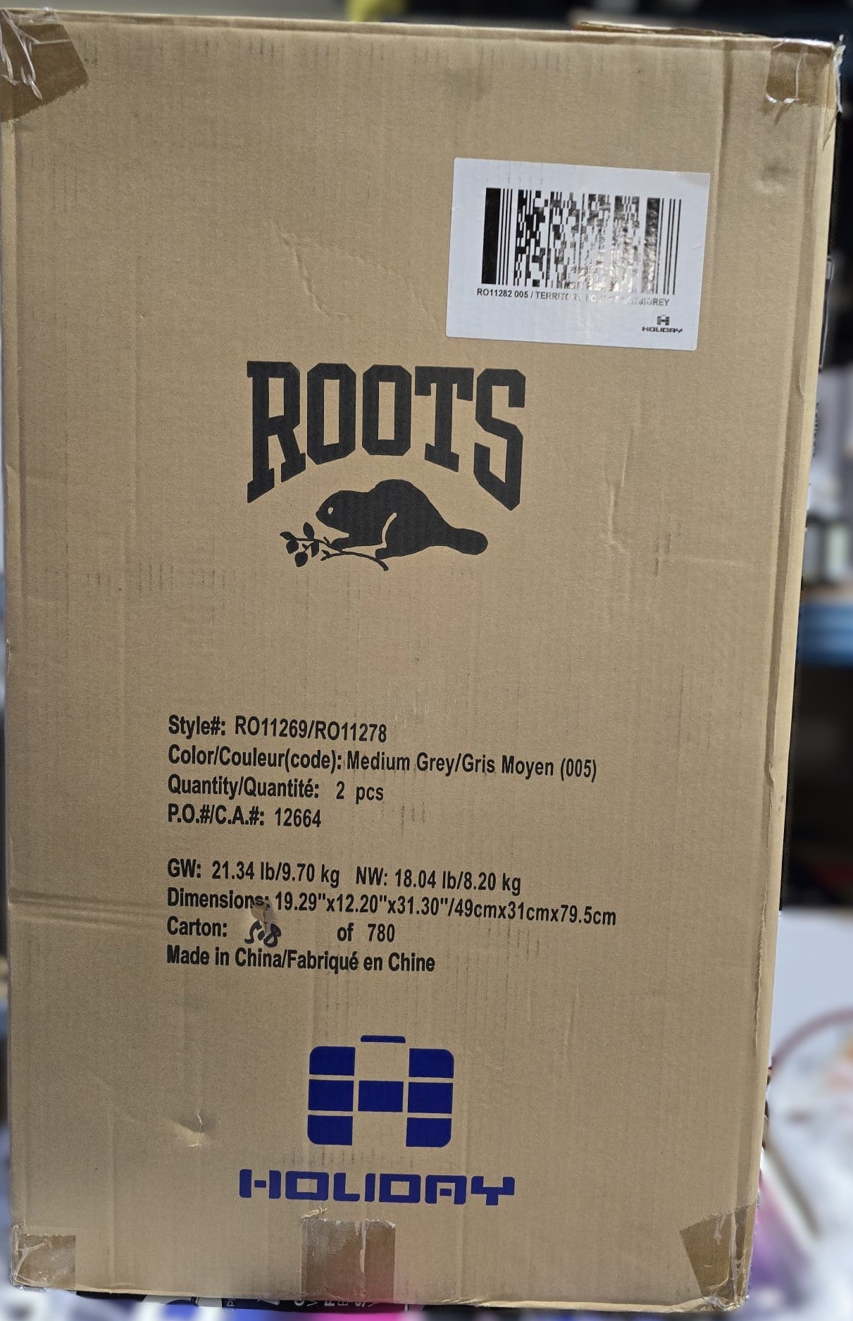 Roots Territory 2-piece Hardside Luggage Set (Silver)