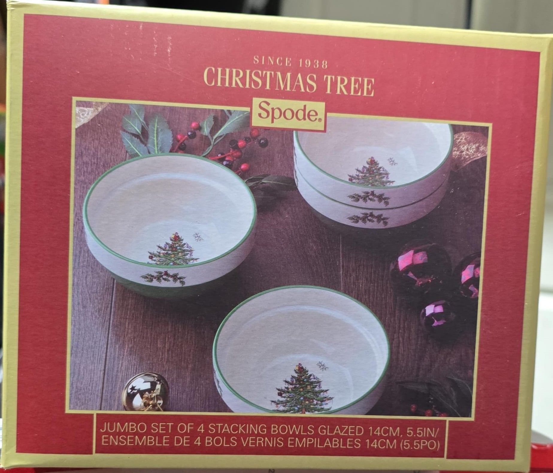 Spode Christmas Tree Collection - Stackable Bowls, 4-pieces