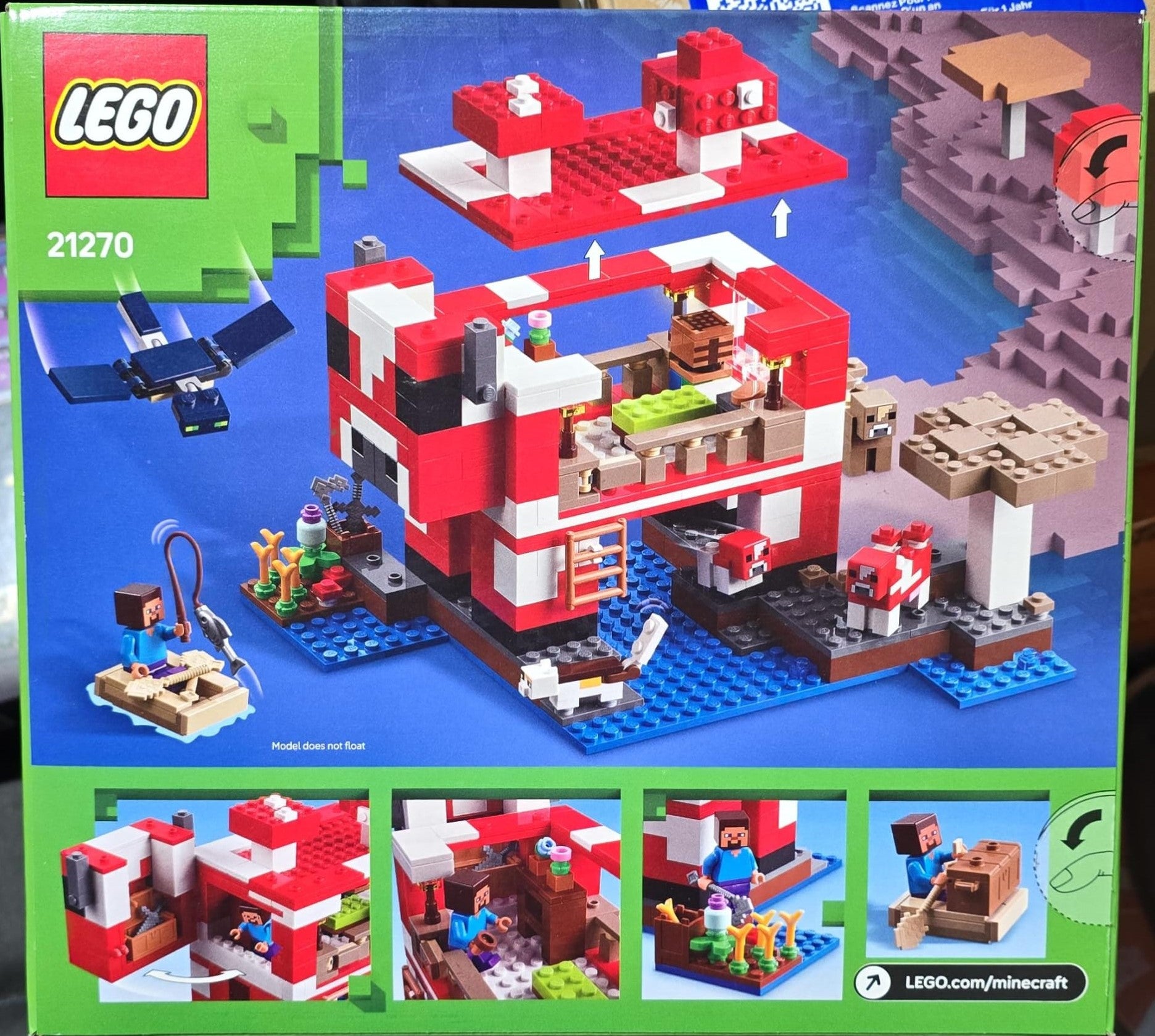 LEGO Minecraft The Mooshroom House 21270