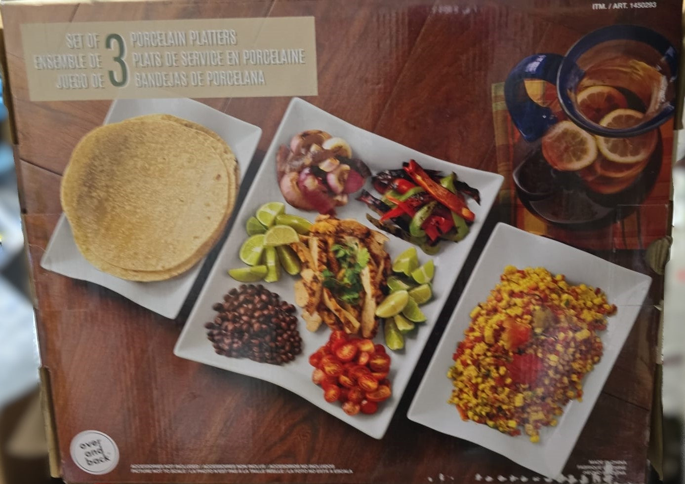 OVER AND BACK AMELIA SERVING TRAY 3 PIECE