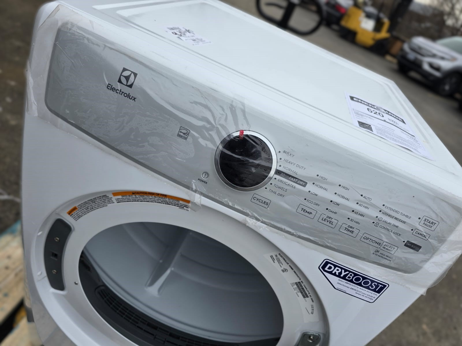 Electrolux 3 Series 27 in. 8.0 cu ft. White Electric Front Load Dryer with LuxCare Lint Shield