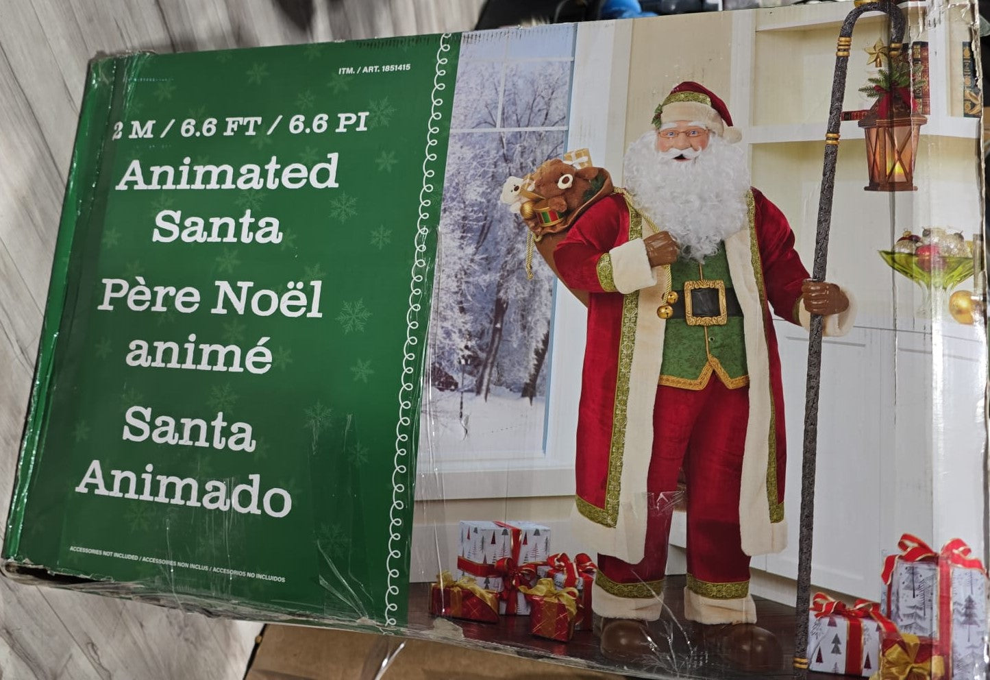203.3 cm (80 in.) Animated Santa
