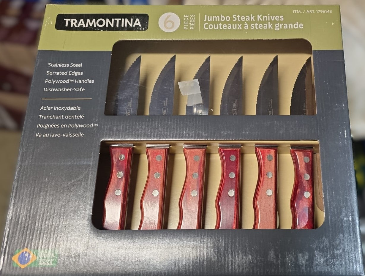 Tramontina Steak Knives Set, 6-piece
