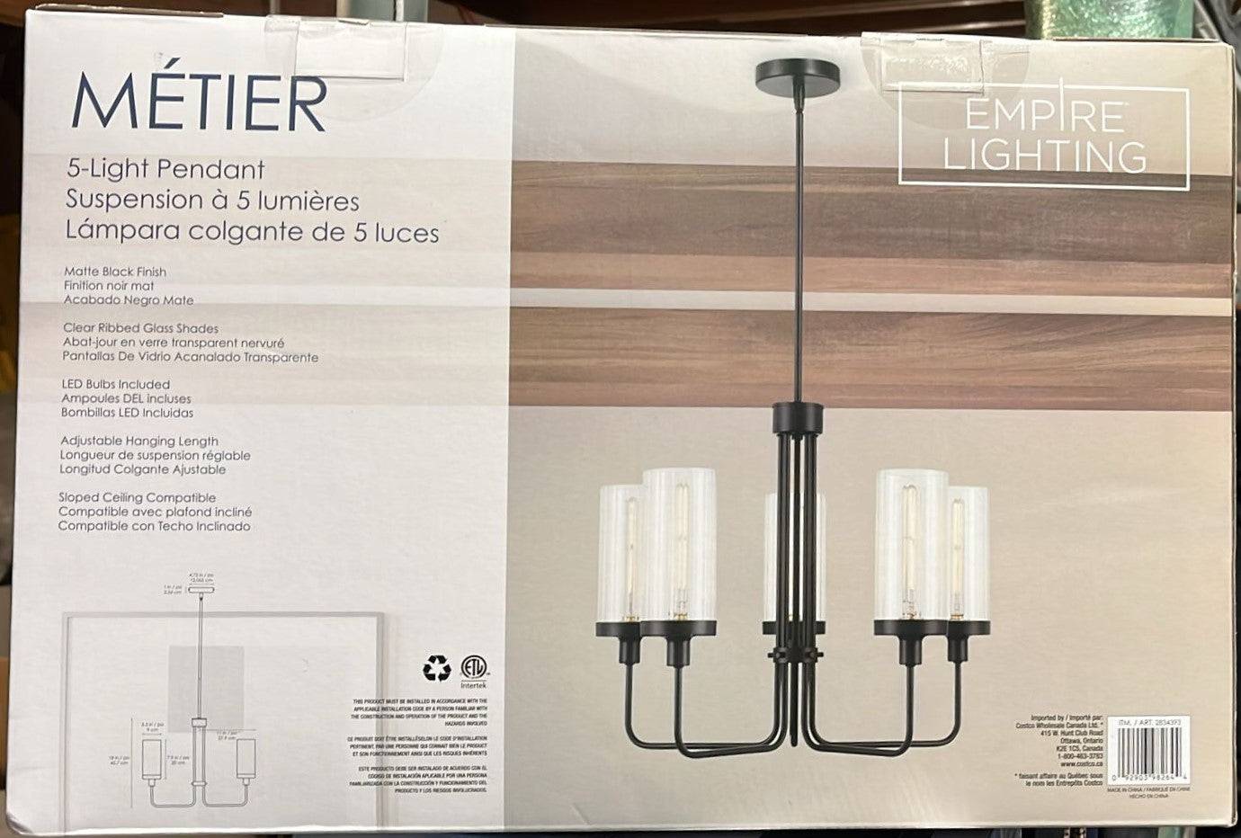 Empire Lighting Métier 5-Light Pendant